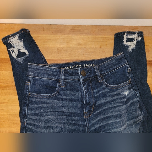 AE Dream High-Waisted Jegging, Size 2, Distressed - Picture 5 of 12